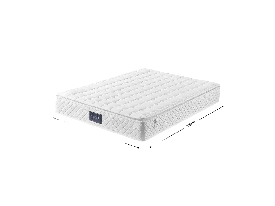 Colchão, Espuma Fria, Suporte Ergonômico, Branco-140x200x25 Cm