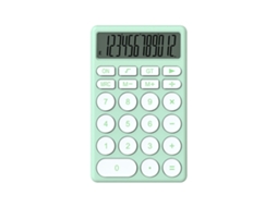 Calculadora Infantil Multifuncional de Bolsillo Pequeña Con Pantalla Grande para Oficina Escuela Hogar Verde
