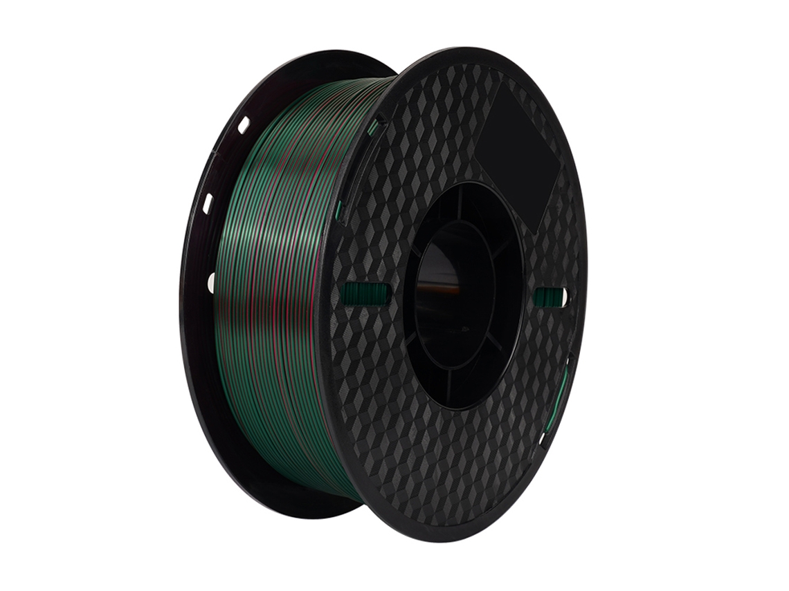 Fio Pla Silk Kingroon 1kg 1.75mm Três Cores Vermelhoverde Filamento 3d Biodegradável +/-0.03mm