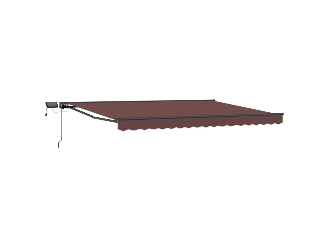 Conjunto 1 Toldo Manual Vidaxl Antracite Alumínio (4 × 3,5 M)