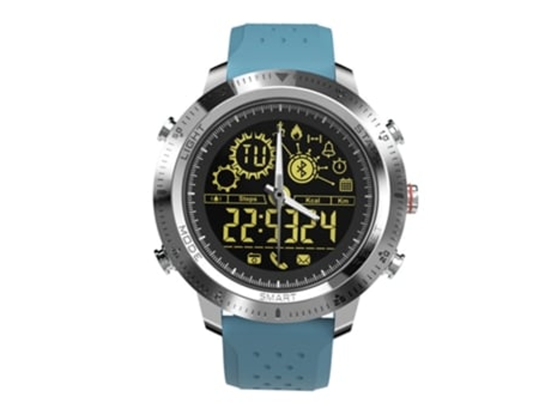 Smartwatches Relógio Esportivo Rastreador de Fitness Azul AUJEZON