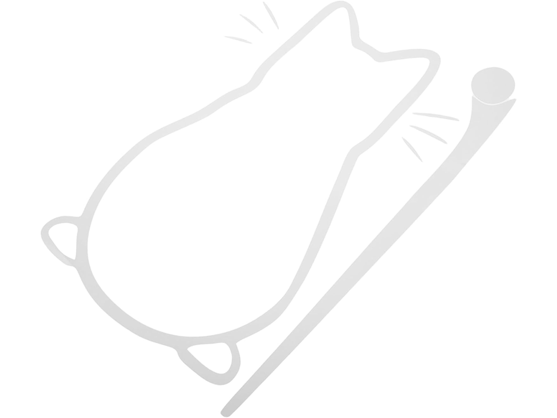 Adesivo De Gato Fofo Para Limpador Para-brisa Ou Carro, Decoração Lisa