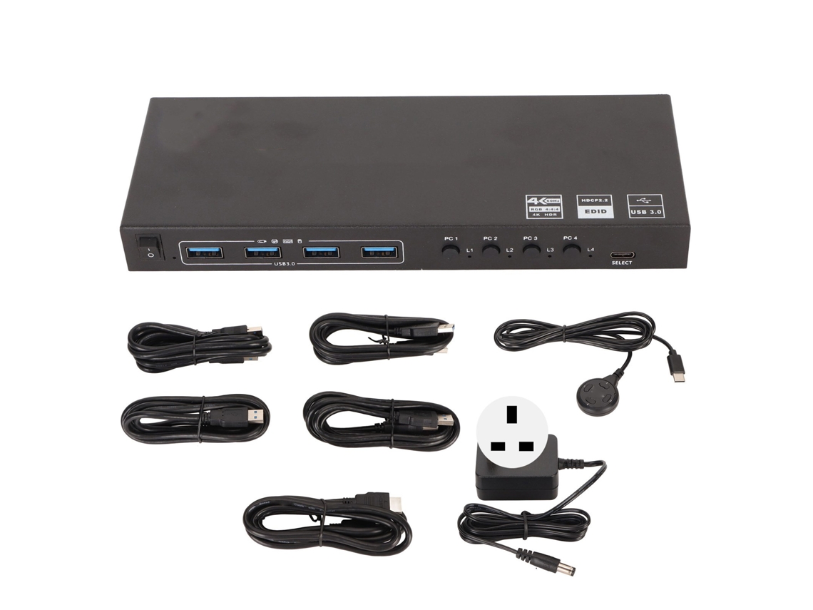 Comutador Kvm Usb 8 Portas LAXISCREED 3.0 18gbps