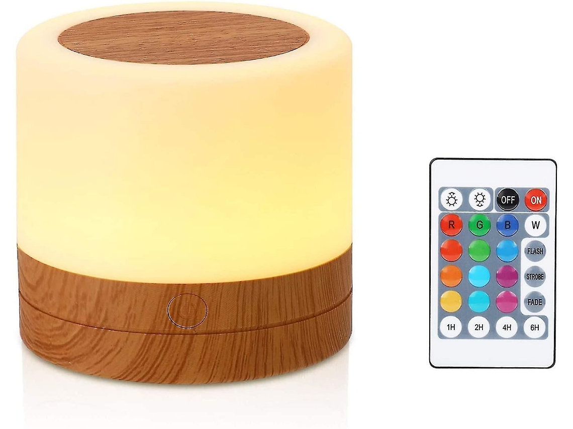 Campanha de Inverno, Luz Noturna, Mini Luz Noturna Multicolorida 360°, Luz Noturna Recarregável com Controle Remoto BRILVIBERA
