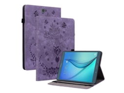 Capa de couro para tablet Webake com estampa de borboleta rosa