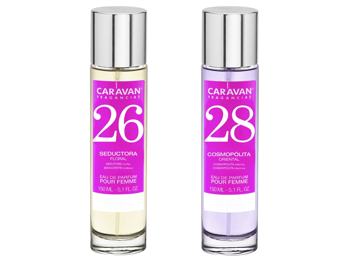 Conjunto de 2 Perfumes CARAVAN para Mulher Nº28 e Nº26