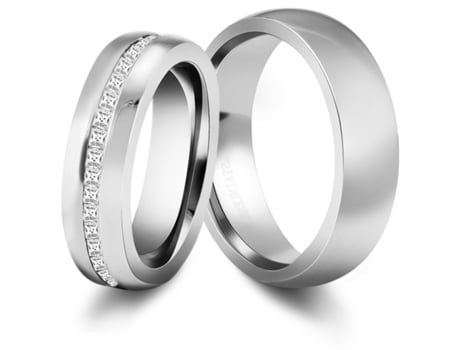 AKZENT Anel Feminino Namorados ou Noivado ou Amizade em Aço Inoxidável  Tam.60  0067