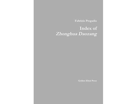 Livro Index of Zhonghua Daozang de Fabrizio Pregadio (Inglês)