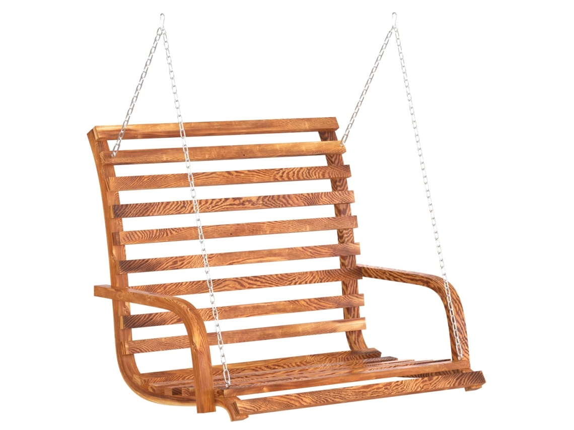 Swing Bench, Swing Benches Vidaxl Marrom Madeira