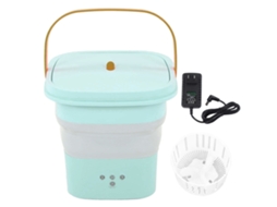 Máquina de Lavar Mini Plegável com Cesta de Drenagem para Roupas Íntimas e Infantis 100 240v Us Plug