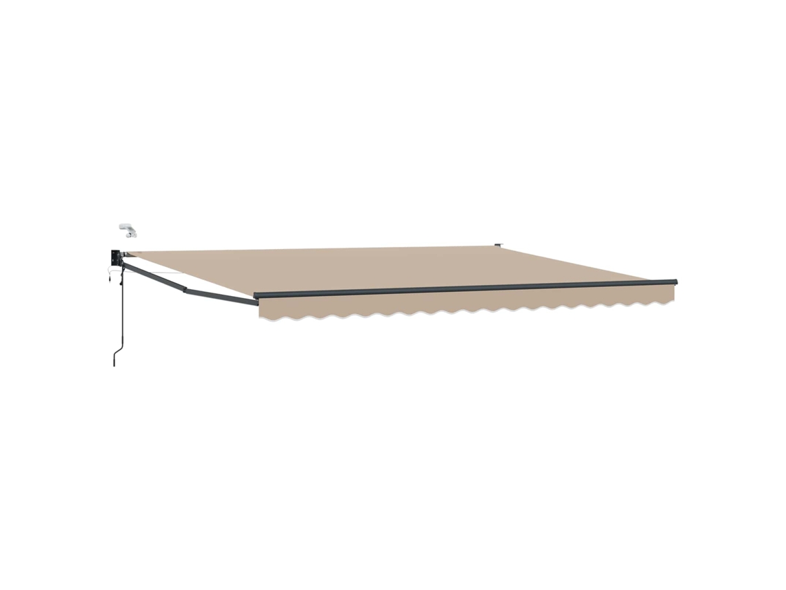 Vidaxl Toldo Retrátil Elétrico Bege 4,5 × 3 M