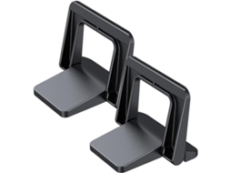 Suporte Dobrável Com Estrutura Triangular Em Pc Preto, Design Ergonômico E Ângulo De Visão