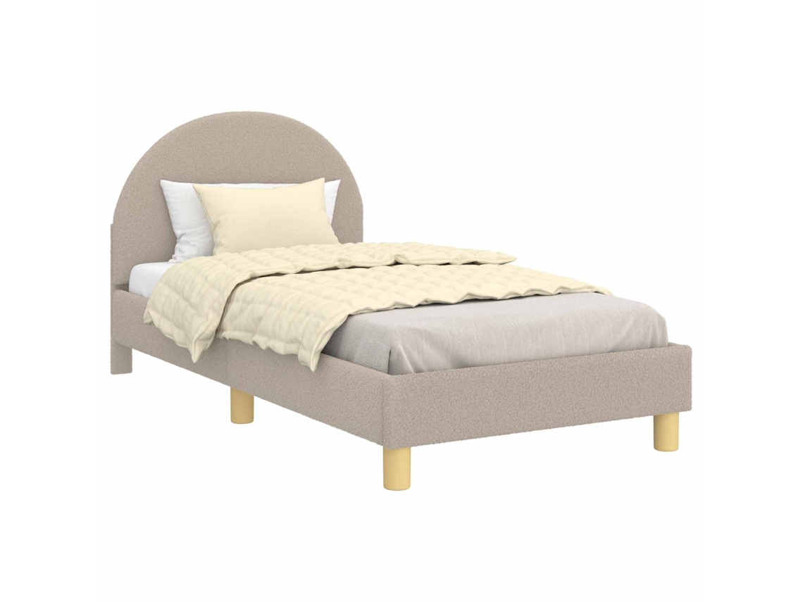Estrutura de Cama Infantil com Cabeceira Cinzento Claro 80x160 cm MAISON EXCLUSIVE