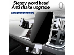 Suporte Universal Para Celular No Carro Com Entrada Para Cd E Saída De Ar Para Iphone E Samsung Gps Prata SUNNY SPACES