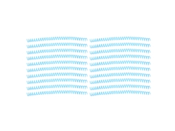 20 Espirais de Encadernação 30 Furos Diâmetro 13mm Grande Capacidade Pente de Espinha Azul Kit