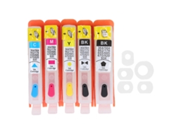Kit De 5 Cartuchos De Tinta Bk C M Y Para Hp 564 Com Chip Permanente