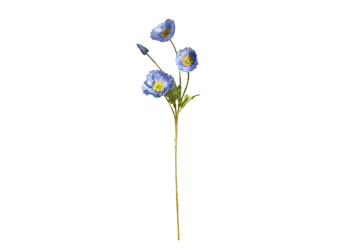 Laxiscreed Flor Artificial De Papoila Com 4 Cabeças Para Decoração Natural