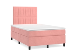 Box Spring Bed, Box Spring Beds Vidaxl Cor-de-rosa Veludo (120 X 200 Cm)