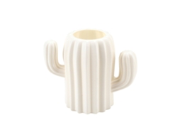 Vaso em Formato de Cacto Fosco, Estilo Escandinavo, CHABERLU