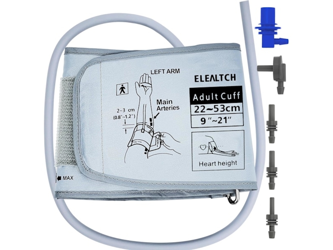 Braçadeira Extra Grande Compatível Com Manguitos De Pressão Arterial Omron Xl Para Adultos, De 22 A 53 Cm(9 21 Polegadas)