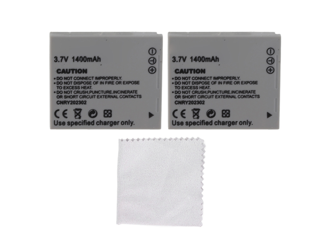 Bateria de Câmera com duas unidades para Canon 1400mah EOOCOO