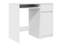 Vidaxl Secretária 86x49x76 Cm Derivados De Madeira Branco