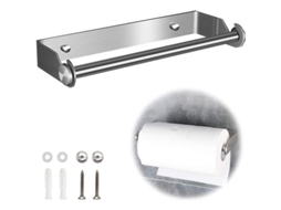 2026 suporte de Papel de Cozinha de Aço Inoxidável 304, Montado na Parede, 27cm, Resistente À Água e À Oxidação