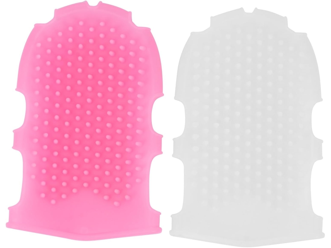 Lurelia Conjunto De 2 Escovas De Silicone Para Duche, Silicone Macio, Pega Ergonómica E Massagem Suave, Rotina Spa Confortável