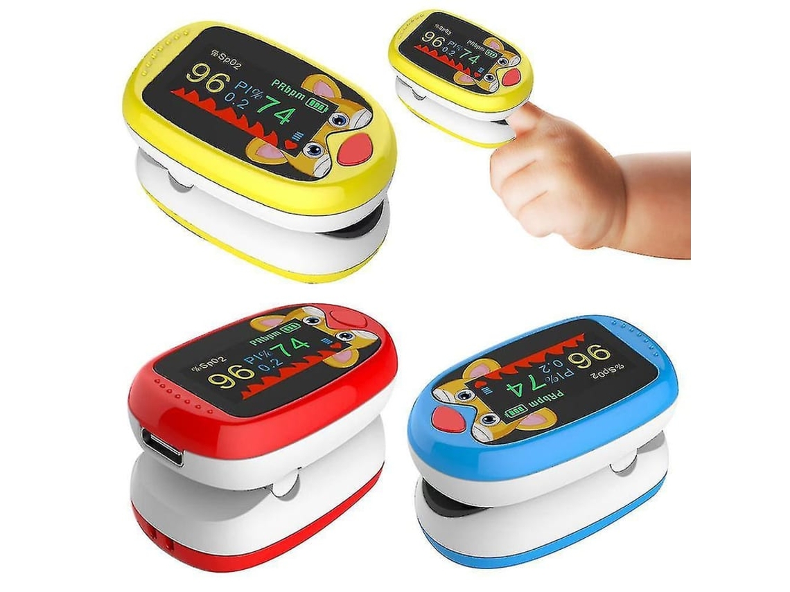 2026-oxímetro De Pulso Infantil Para Crianças Bebês Monitor De Saturação De Oxigênio Spo2 Dedo Portátil