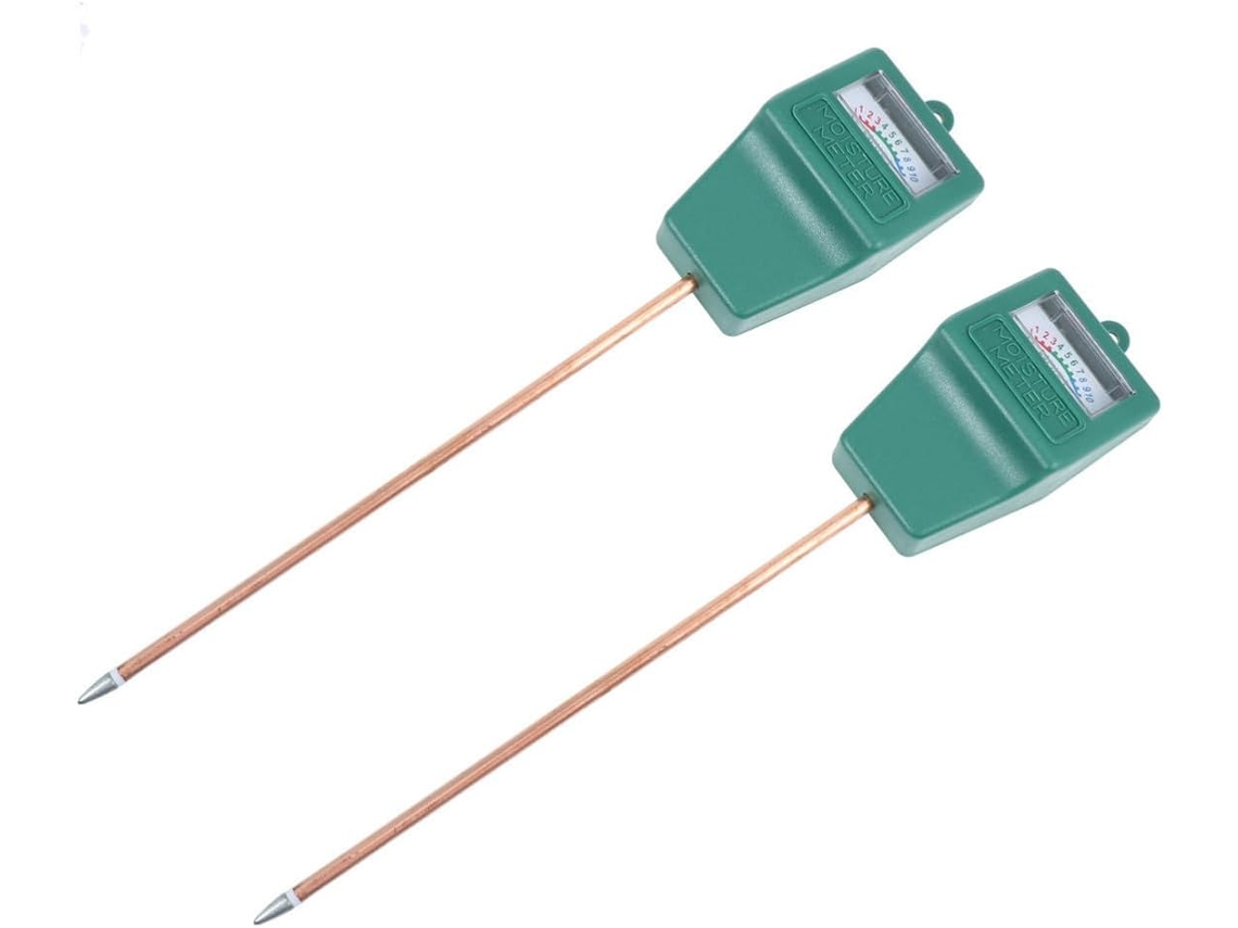 Happyyami Conjunto De 2-medidores Umidade Do Solo Para Jardim E Plantas Externas Fácil Usar Transportar Sensor