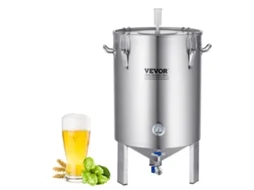 VEVOR 16 Gal Aço Inoxidável Home Brew Kettle Set Fermentador de Balde de Cerveja
