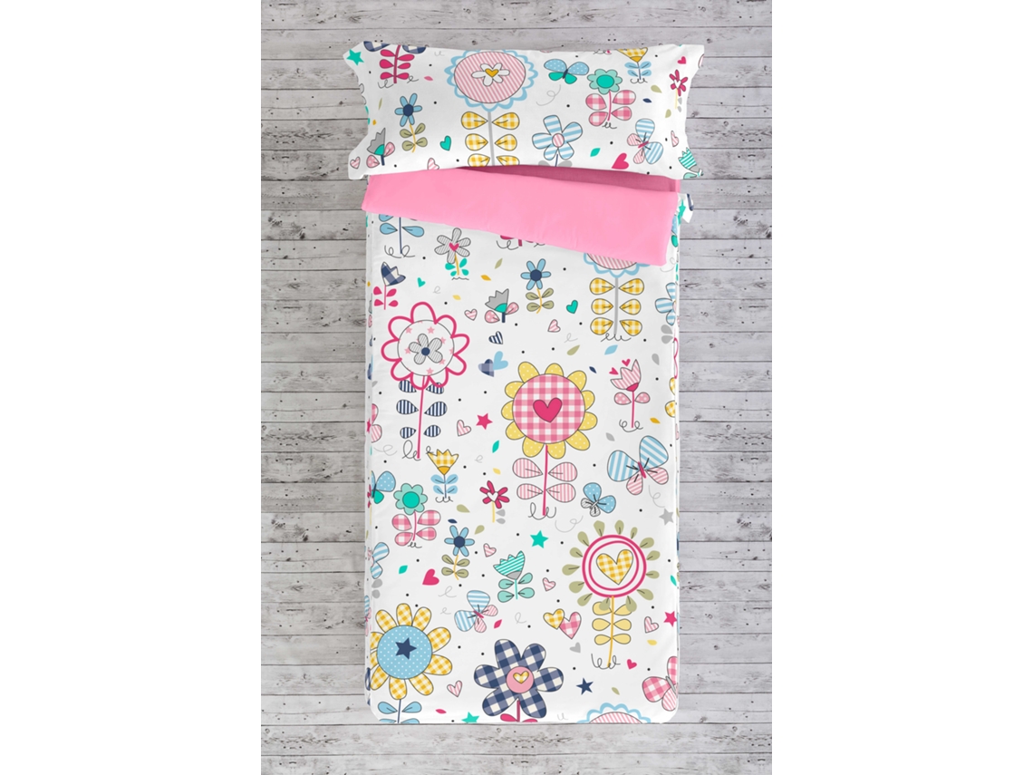 Bolsa Nórdica com Recheio Estampa Infantil Cama 105 Algodão Extra Macio Fabricado na Espanha Vichy Spring COOL KIDS