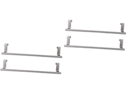 Angooily Conjunto De 4-suportes Toalha Em Aço Inoxidável Para Banheiro, Multifuncionais, Para Parede, Sem Furos