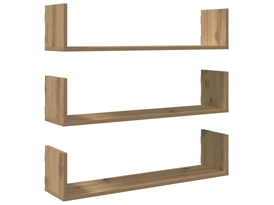 Wall Shelf, Wall Shelves Vidaxl Marrom Madeira Processada (80 X 18 X 18 Cm)