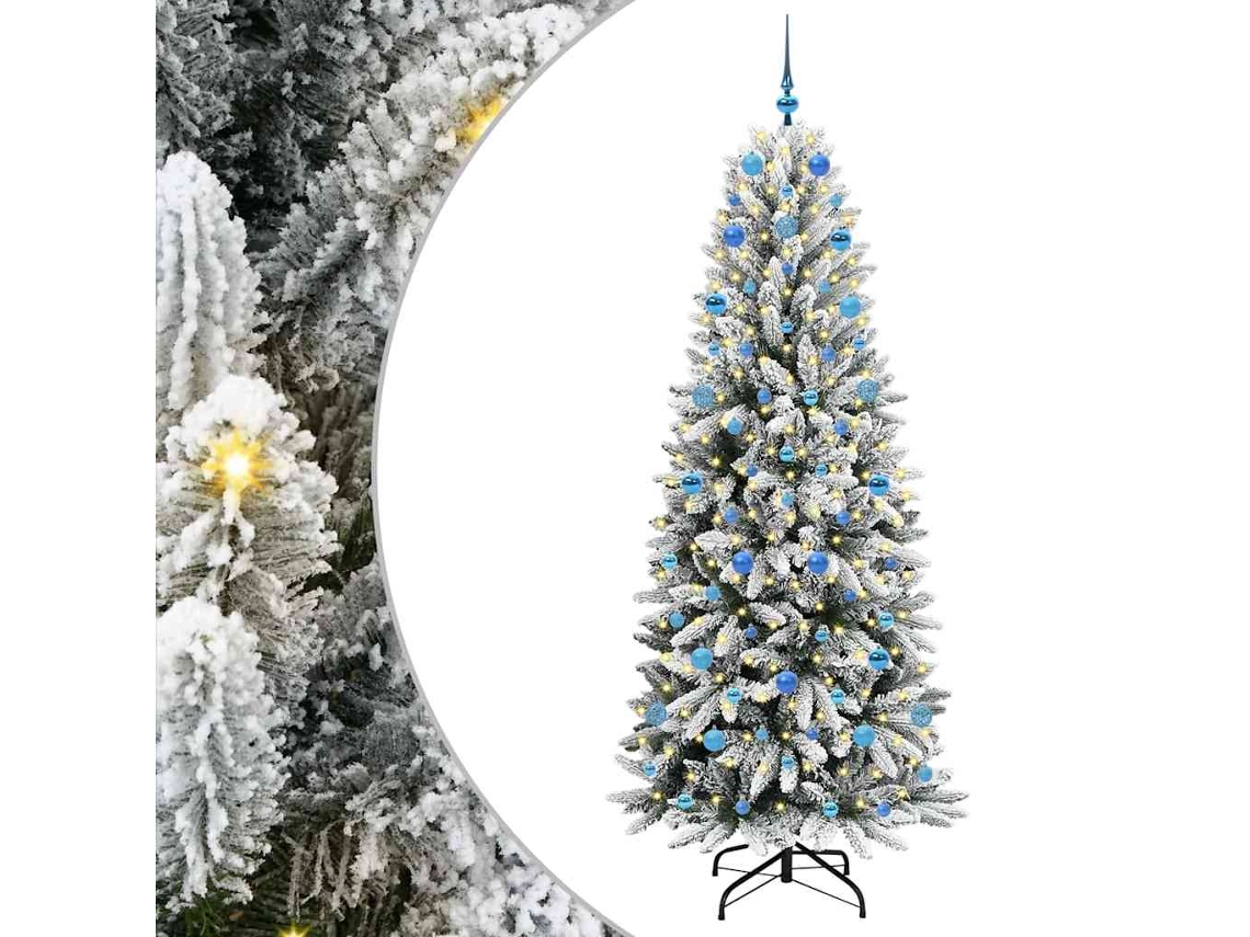 Conjunto 1 Árvore De Natal Artificial Vidaxl Pvc (78 X 78 X 210 Cm)