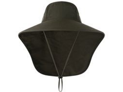 Chapéu de Pesca com Aba Larga e Flap para Viagem | S/MARCA
