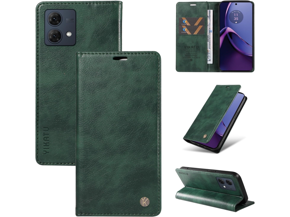 Capa Para Motorola Moto G84, Capa Carteira Em Couro Pu Resistente A Impactos, Capa Dobrável Flip Resistente A Impactos