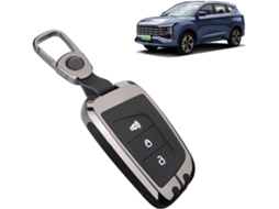 Capa Metálica Para Chave De Carro Compatível Com Jac Jiayue A5 X4 X7 Ic5 Iev S4 7s T8 Refine S7 M6 Sei 4 2021 2024 E10x2025