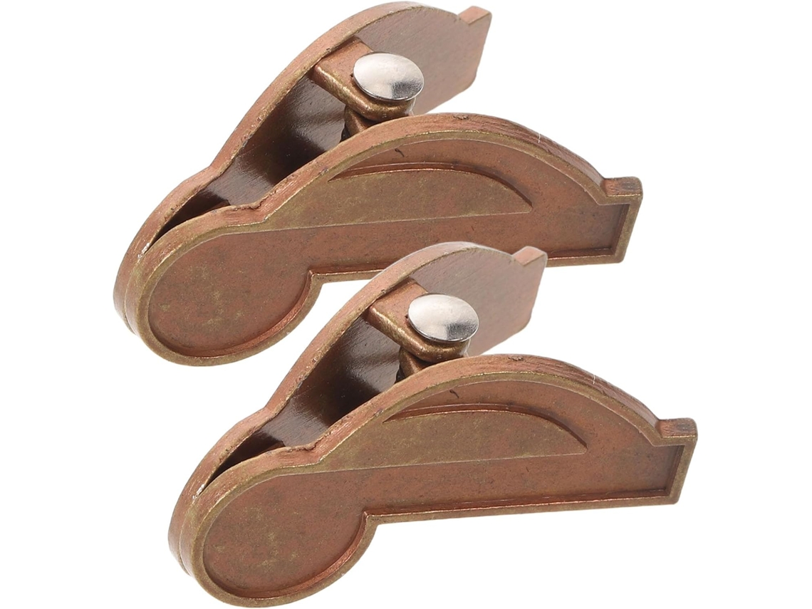 Clips de metal para documentos, 2 peças, liga de zinco durável, organizador moderno para mesa de escritório.
