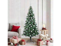 Vidaxl Árvore De Natal Artificial Pré-iluminada Verde 180 Cm