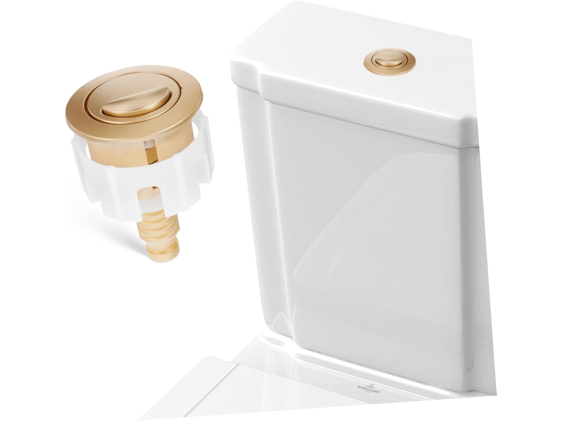 Botão De Descarga Dupla Para Vaso Sanitário, Mecanismo De Pressão De Fácil Substituição, Acessório Para Banheiro.