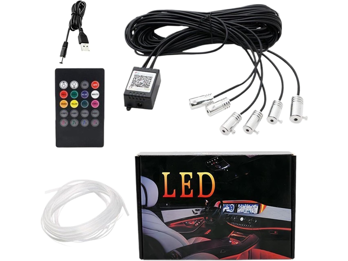 Kit Genérico De Iluminação Led Para Interior Carro