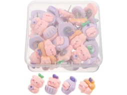 Tachinhas decorativas práticas e versáteis, de plástico e ferro, em diversos estilos, com 30 desenhos animados.