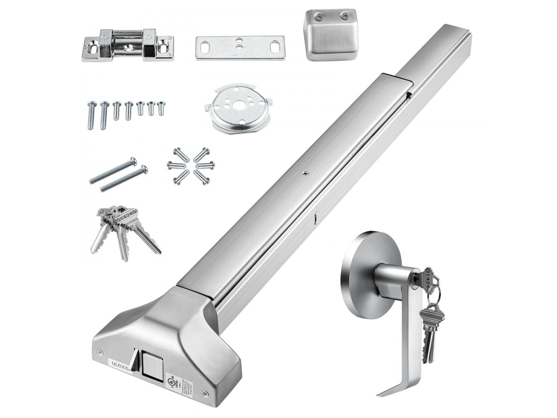 Barra Antipânico E De Emergência Em Aço Inoxidável 304 Para Portas De 762 914 Mm Tekmaquinas