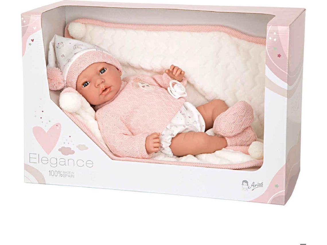 Boneca Arias Elegance 40 Cm Andie Com Olho Adormecido E 14 Sons 60754
