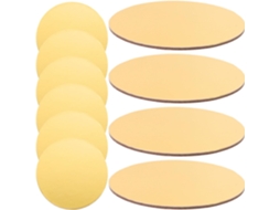 Beaupretty Suportes Redondos De Papel Comestível Para Bolos, Cupcakes E Mousses, 10cm De Diâmetro, 20 Unidades, Ideais