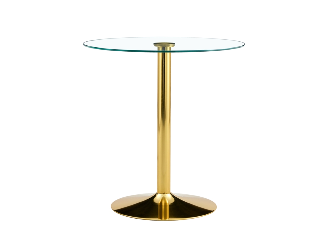 Mesa de bar giratória PAPRIKA 360° alta com armazenamento e três portas