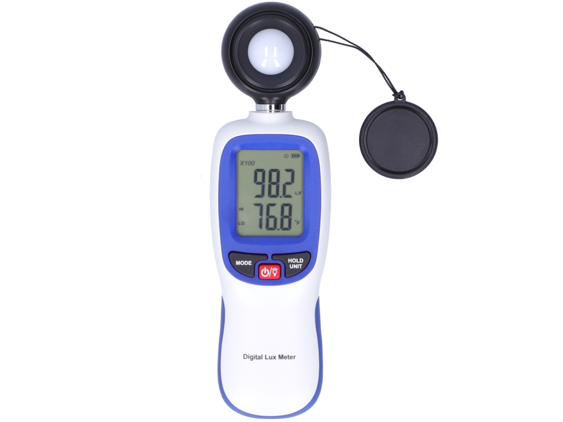 LUXÍMETRO DIGITAL YURU WT81B, Bluetooth, alta precisão, medidor de iluminação e temperatura, 0-200000 Lx