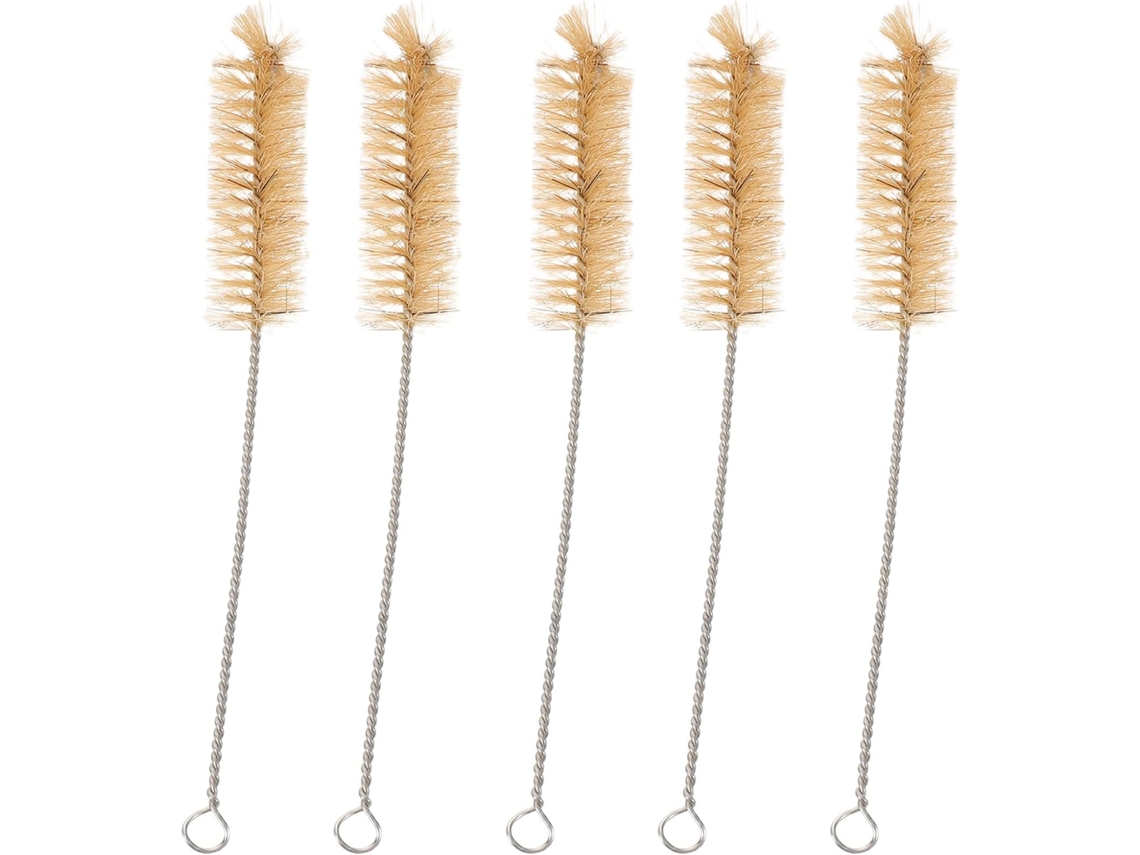 Conjunto De 5 Escovas Limpeza Com Cabo Confortável, Remove Resíduos Difíceis Com Cerdas De Porco Para Uso Em Laboratório