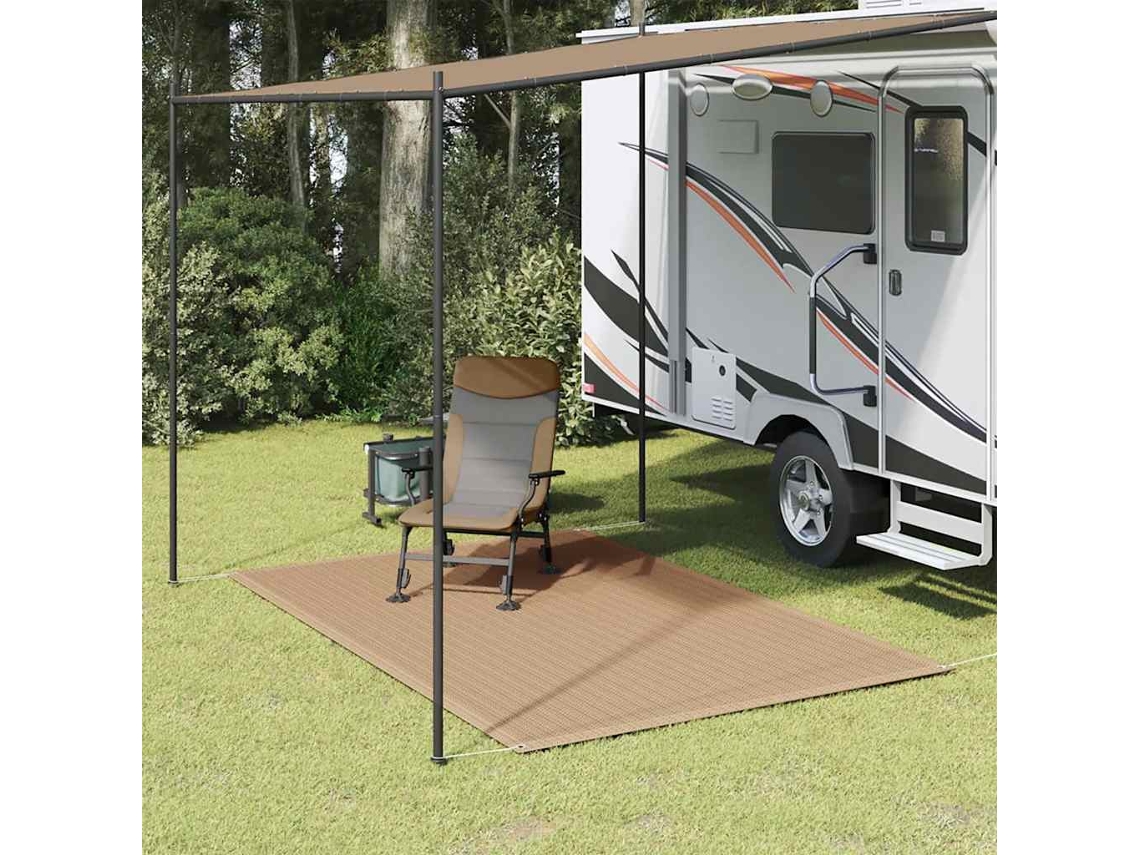 Vidaxl Tapete De Campismo Para Tenda 250x200 Cm Cinzento-acastanhado